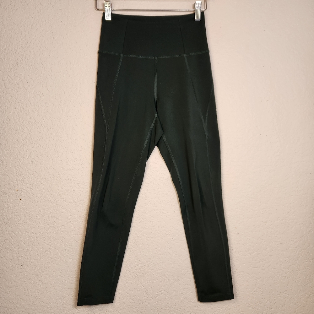 girlfriend collective forest green high-waist‎ leggings, Size XS